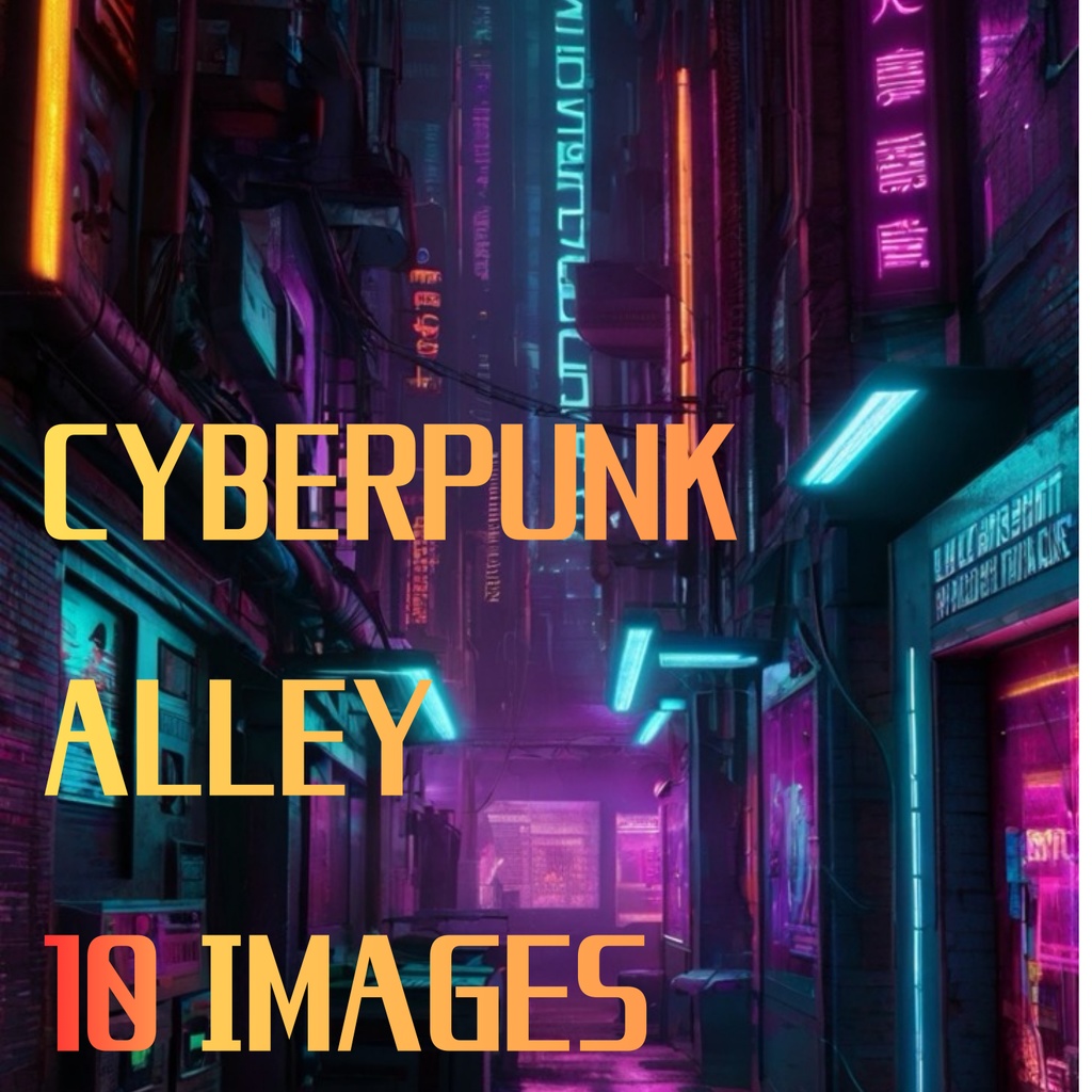 Cyberpunk Neon Alley – Futuristic Purple City Backstreet AI Wallpaper Pack (10 Images)