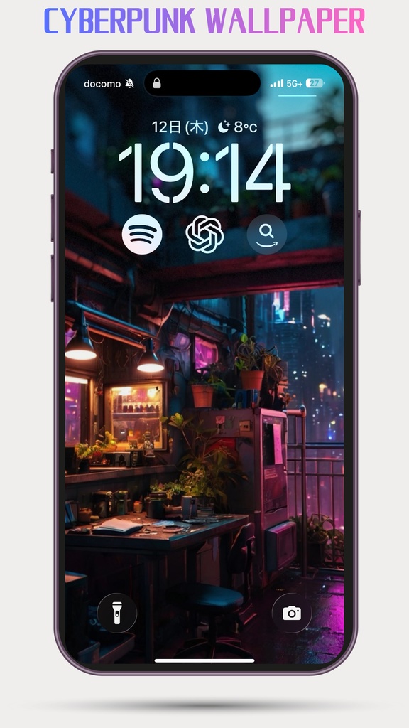 Cyberpunk Apartment Night View – Futuristic Neon City AI Wallpaper Pack (10 Images)