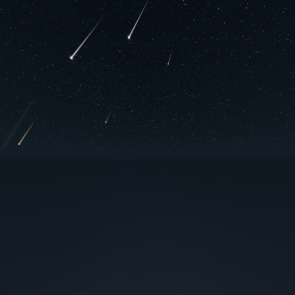 Meteor Shower Sky|プロシージャル流星群スカイボックス(Unity / VRChat対応)
