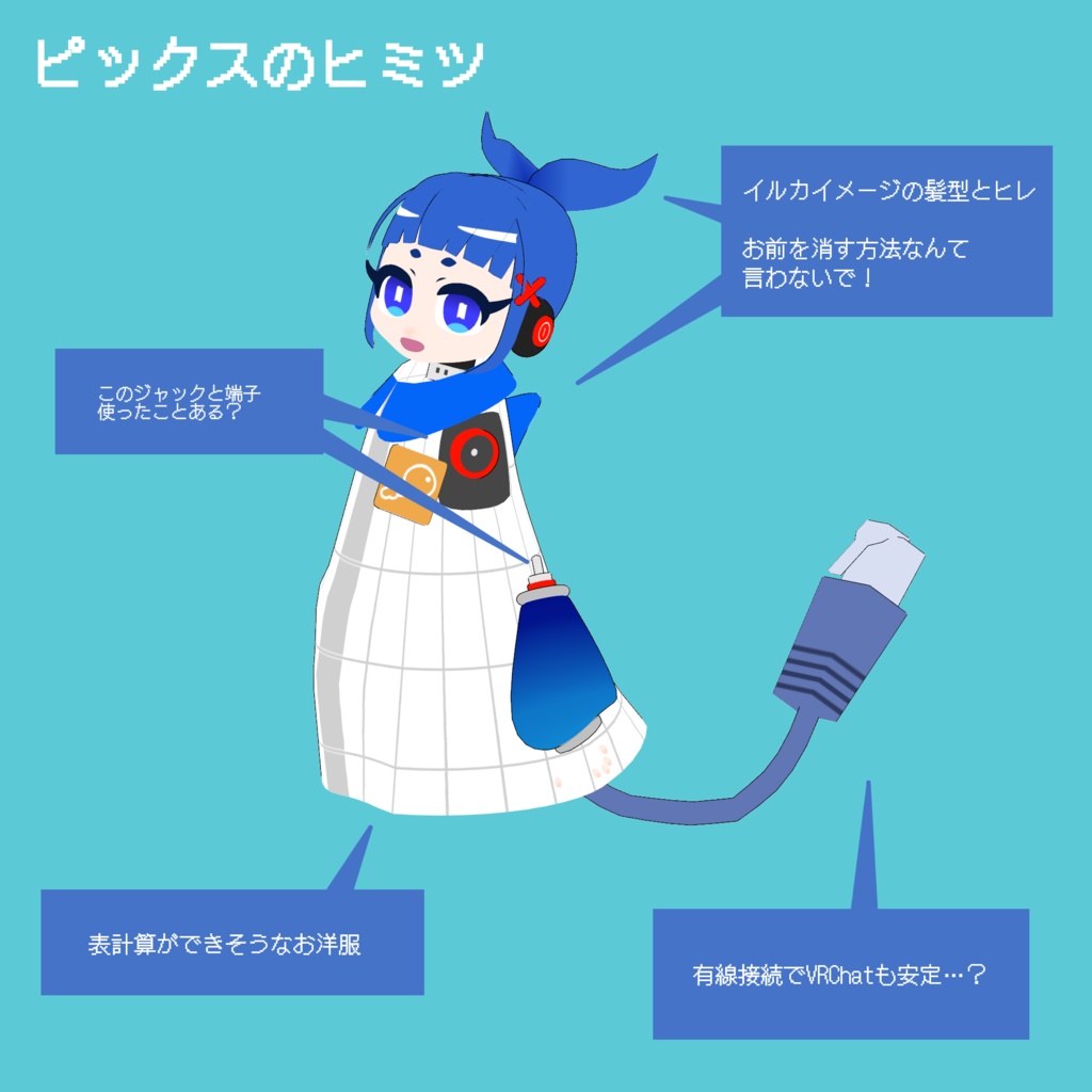 オリジナル3Dモデル ピックス