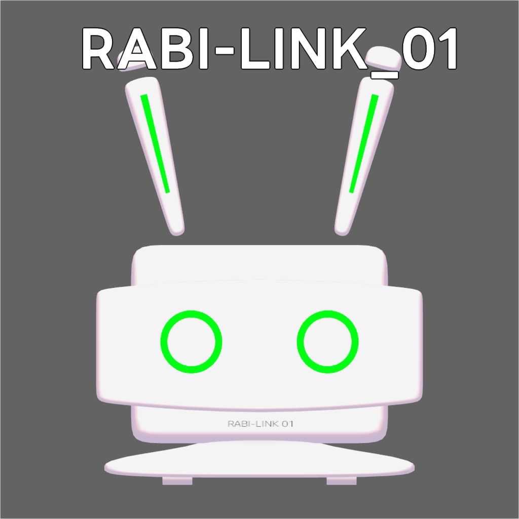【オリジナル3Dモデル】RABI-LINK_01【アバター/ペット】