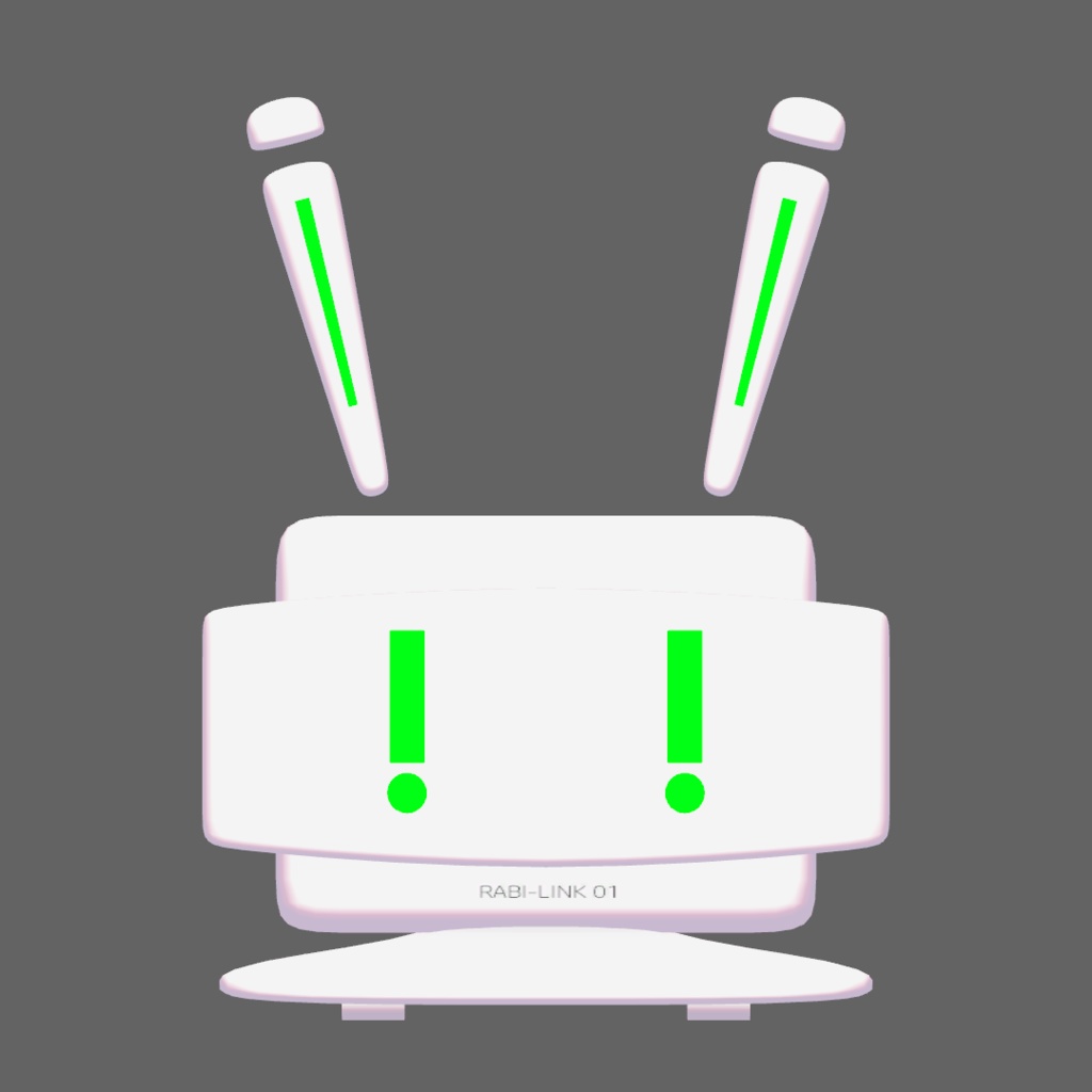 【オリジナル3Dモデル】RABI-LINK_01【アバター/ペット】