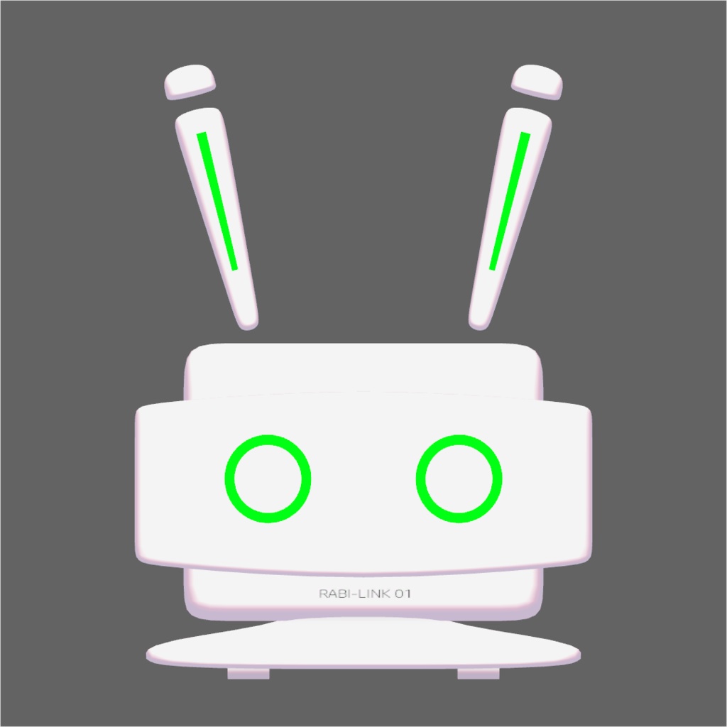 【オリジナル3Dモデル】RABI-LINK_01【アバター/ペット】