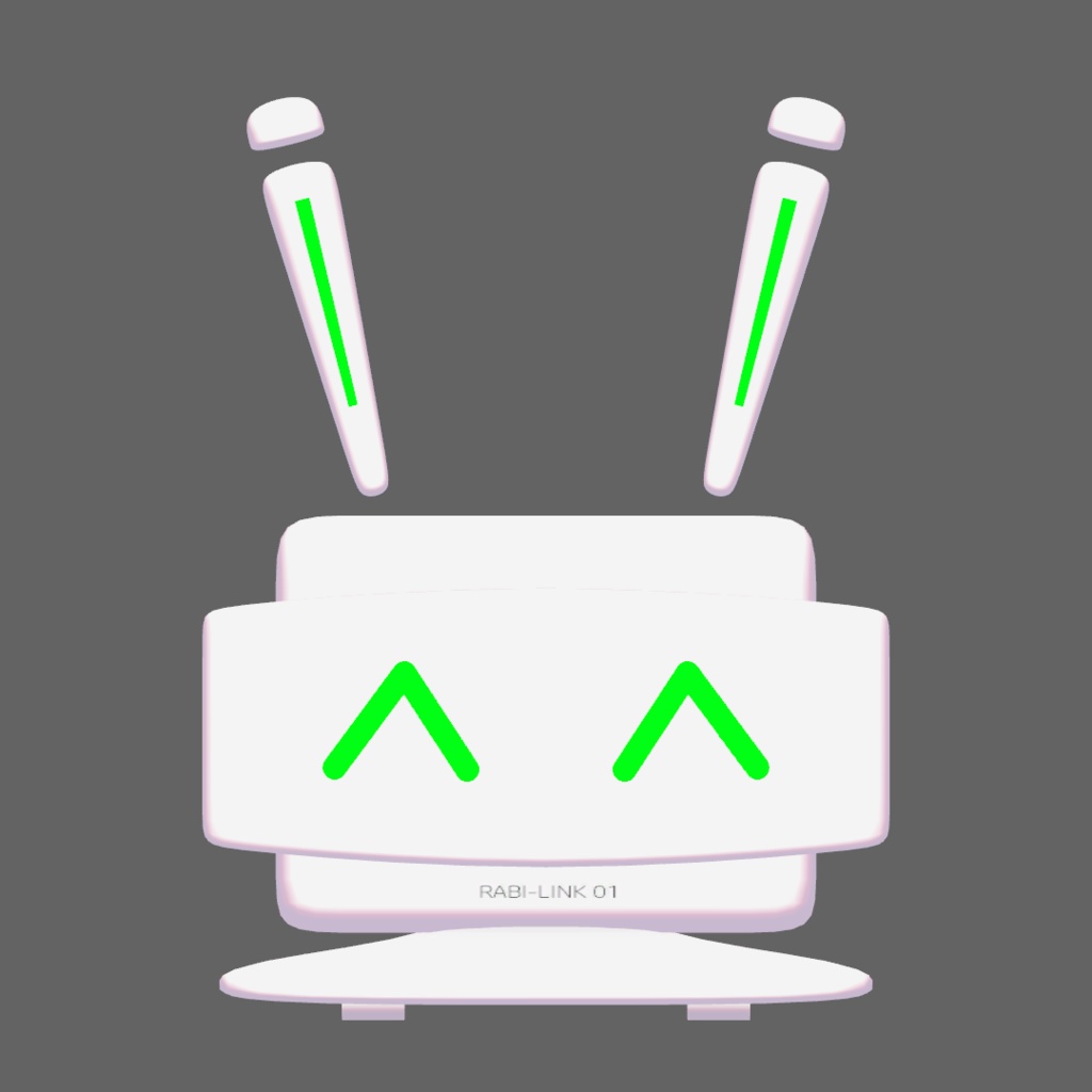 【オリジナル3Dモデル】RABI-LINK_01【アバター/ペット】