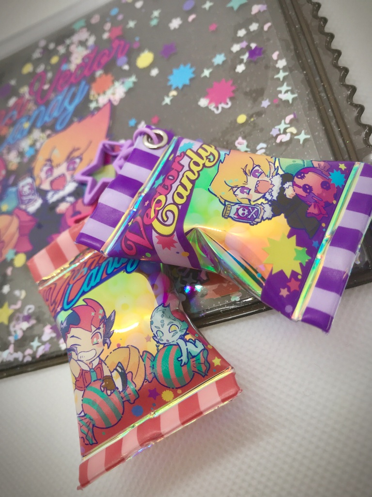 【再販】遊馬&ベクター キャンディーキーホルダー+ポーチ