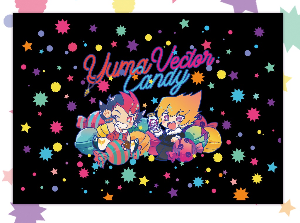 【再販】遊馬&ベクター キャンディーキーホルダー+ポーチ