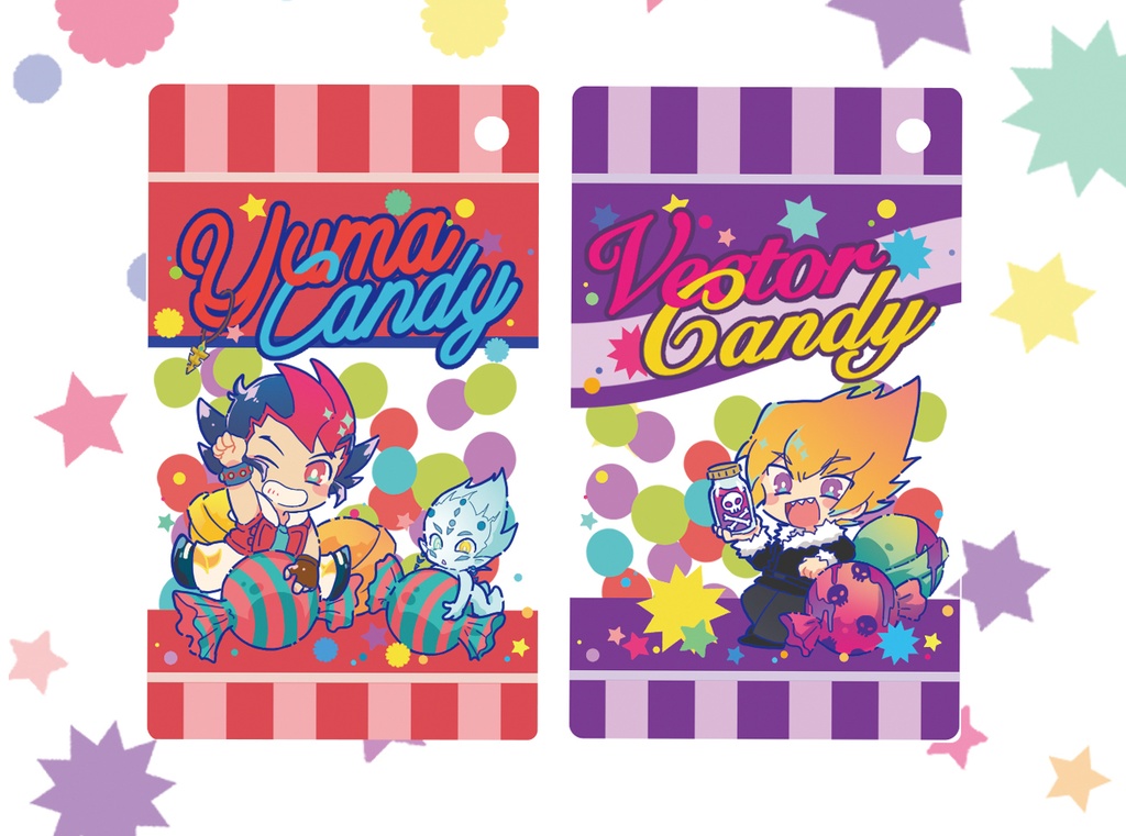 【再販】遊馬&ベクター キャンディーキーホルダー+ポーチ