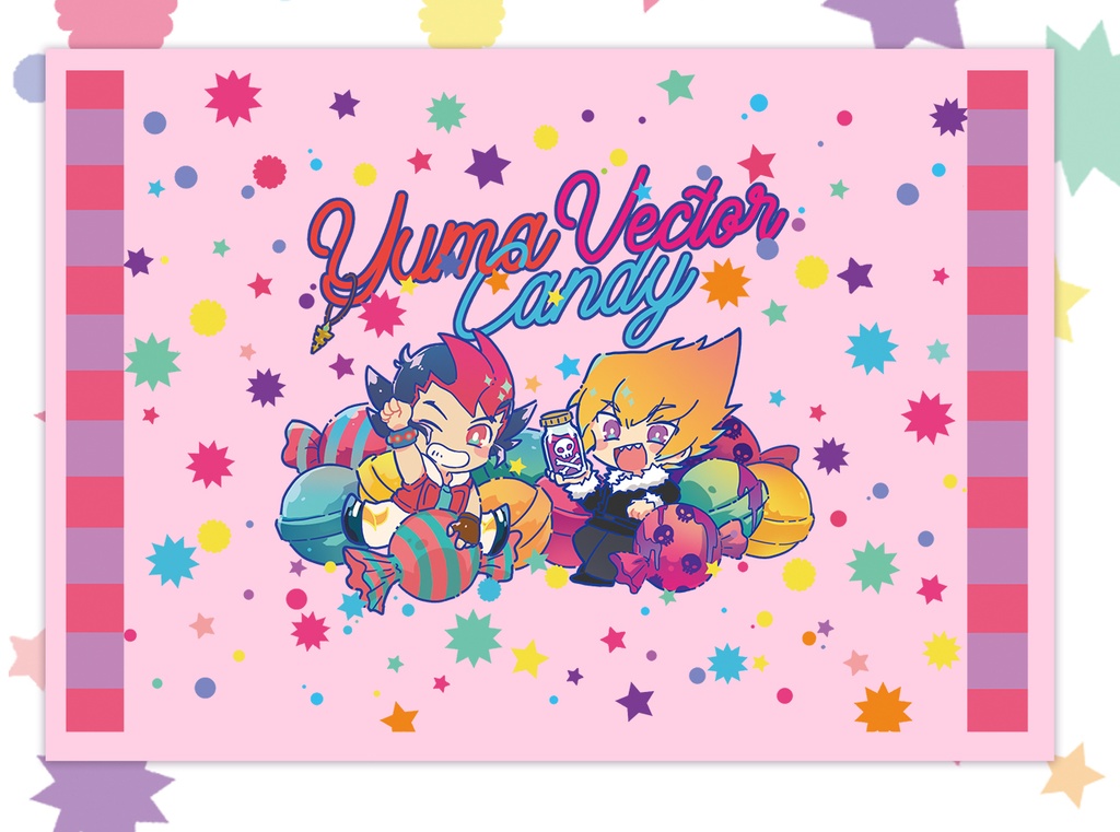 【再販】遊馬&ベクター キャンディーキーホルダー+ポーチ