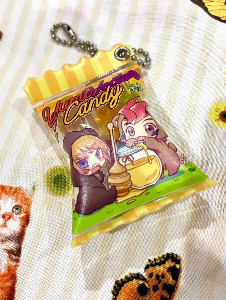 遊馬とベクターのクマキャンディーキーホルダー