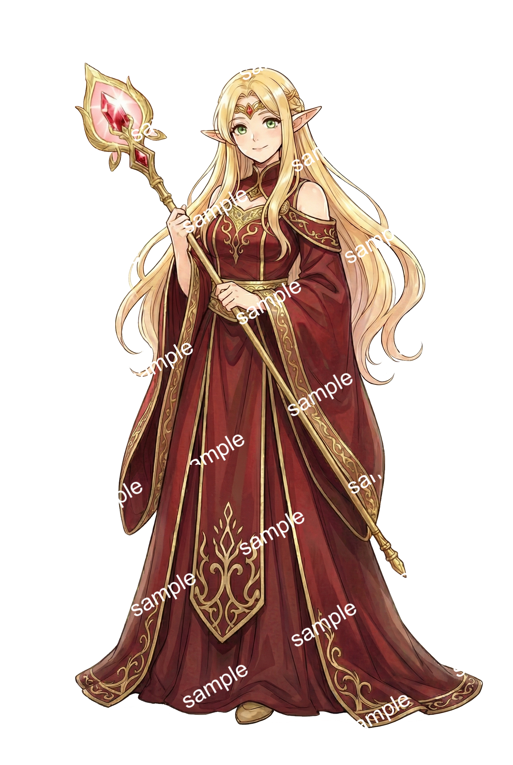【汎用立ち絵/差分あり】4属性のエレメンタル・エルフ【ファンタジー/TRPG/戦闘差分】 - バーチャル汎用立ち絵屋さん - BOOTH