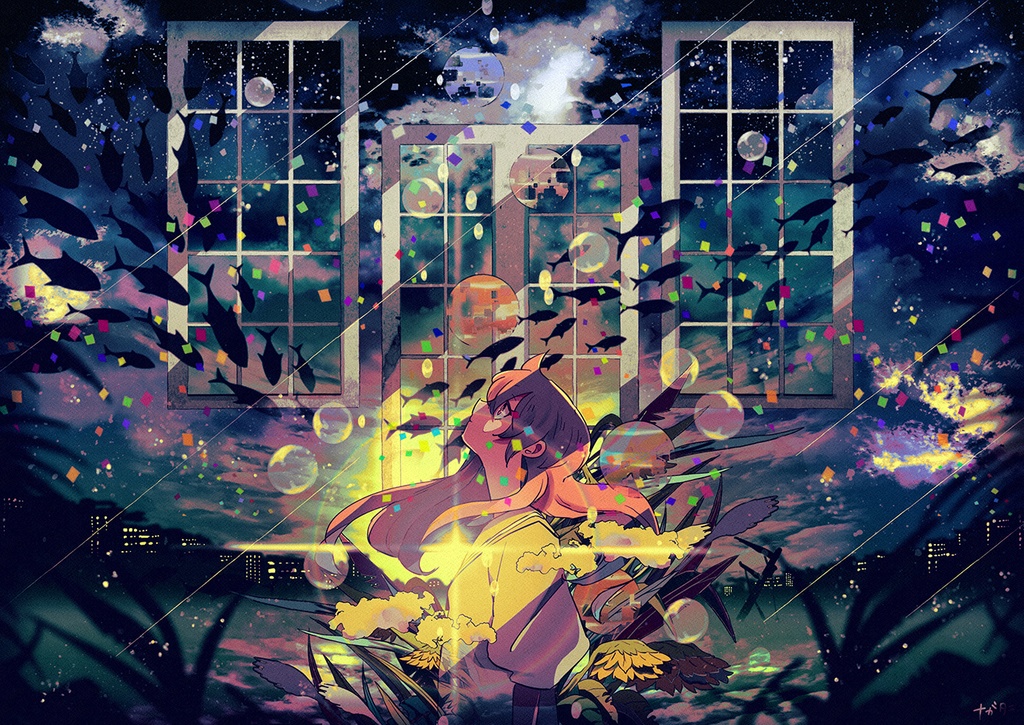 『空気と星』ポストカード