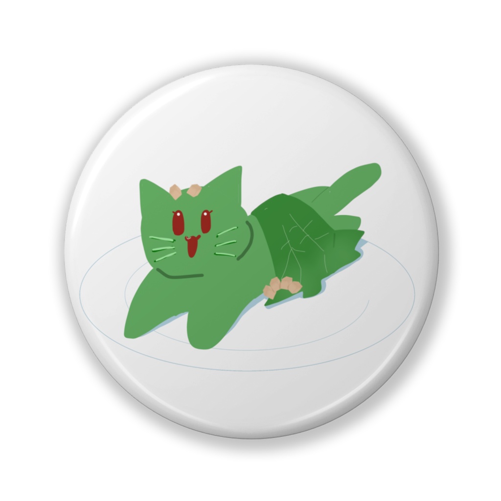 サラダねこ　缶バッジ(バリュー)