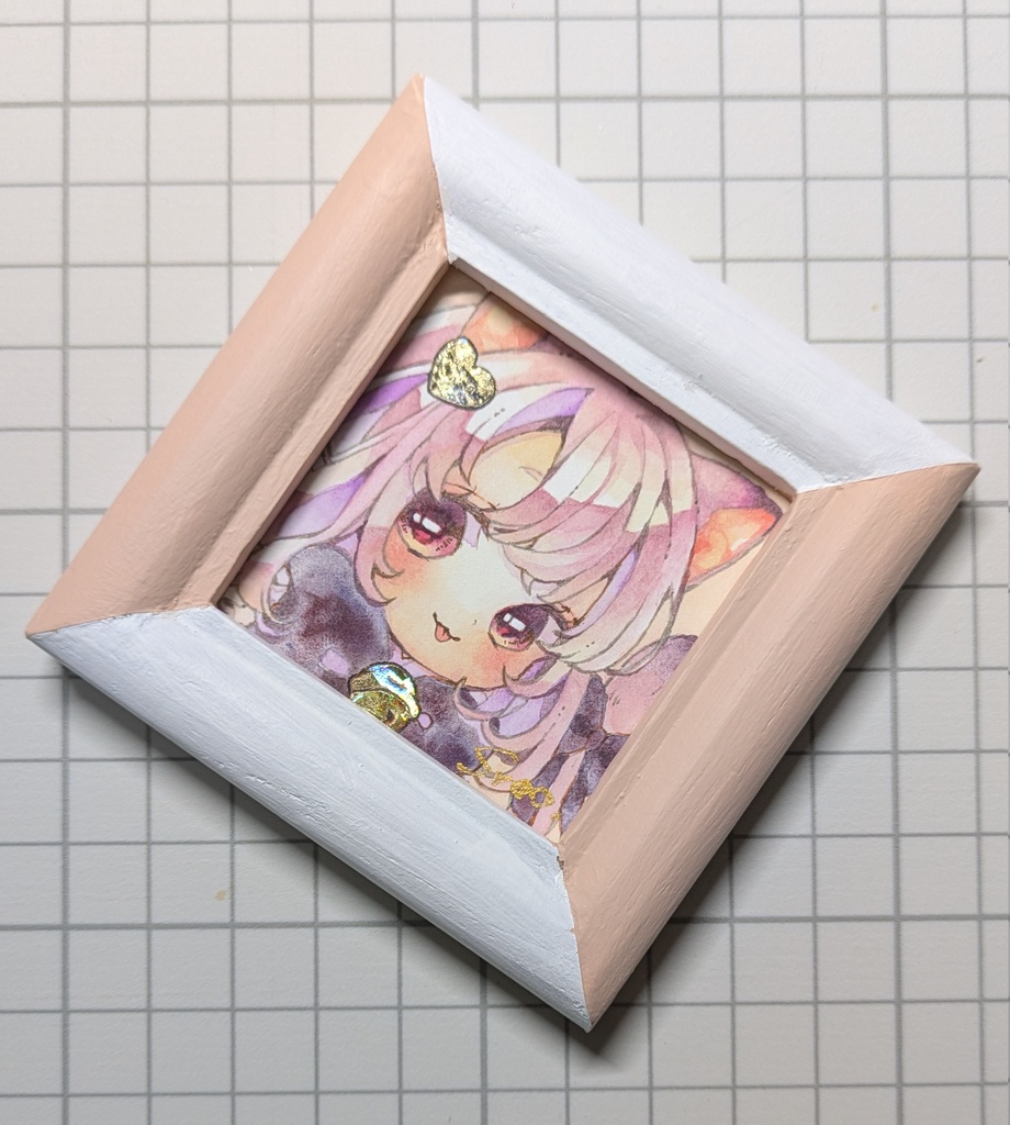 ミニ原画(パステルピンク)