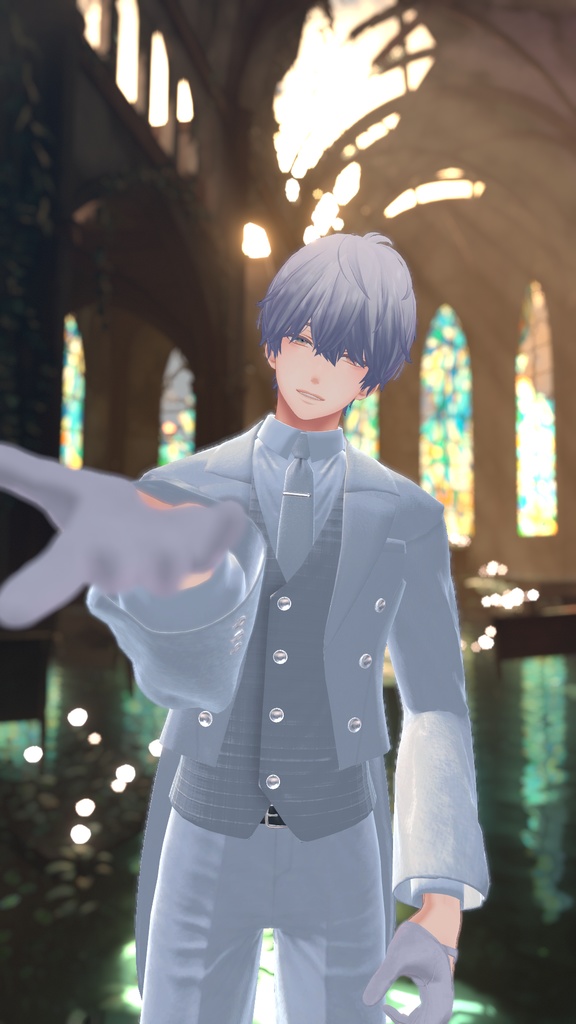 【水瀬対応】ジューンブライドテールコート【VRC想定】