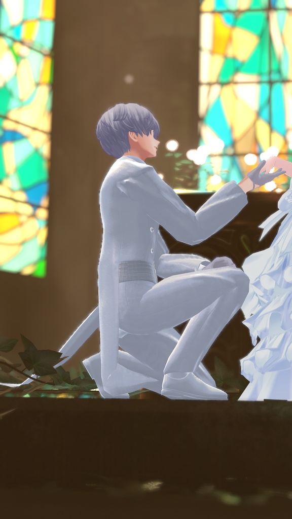 【水瀬対応】ジューンブライドテールコート【VRC想定】