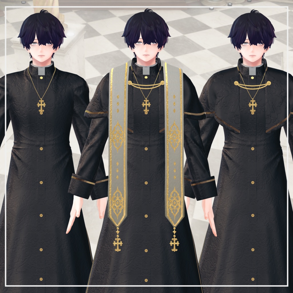 【2avatar対応】Holly Priest【VRC想定】