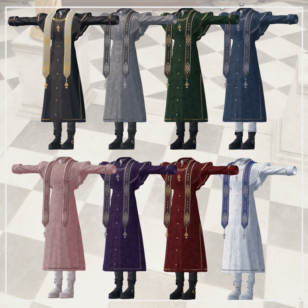 【2avatar対応】Holly Priest【VRC想定】