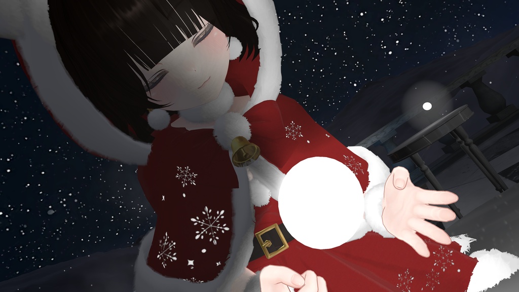 【6Avatar対応】うさぎちゃんサンタワンピース【VRC想定】