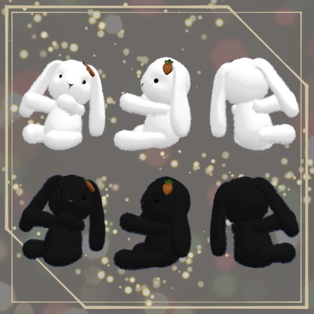 【6Avatar対応】うさぎちゃんサンタワンピース【VRC想定】