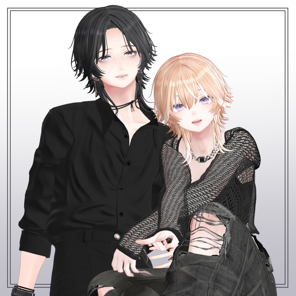 【9Avatar対応】Medium Short Wolf Hair【VRC想定】