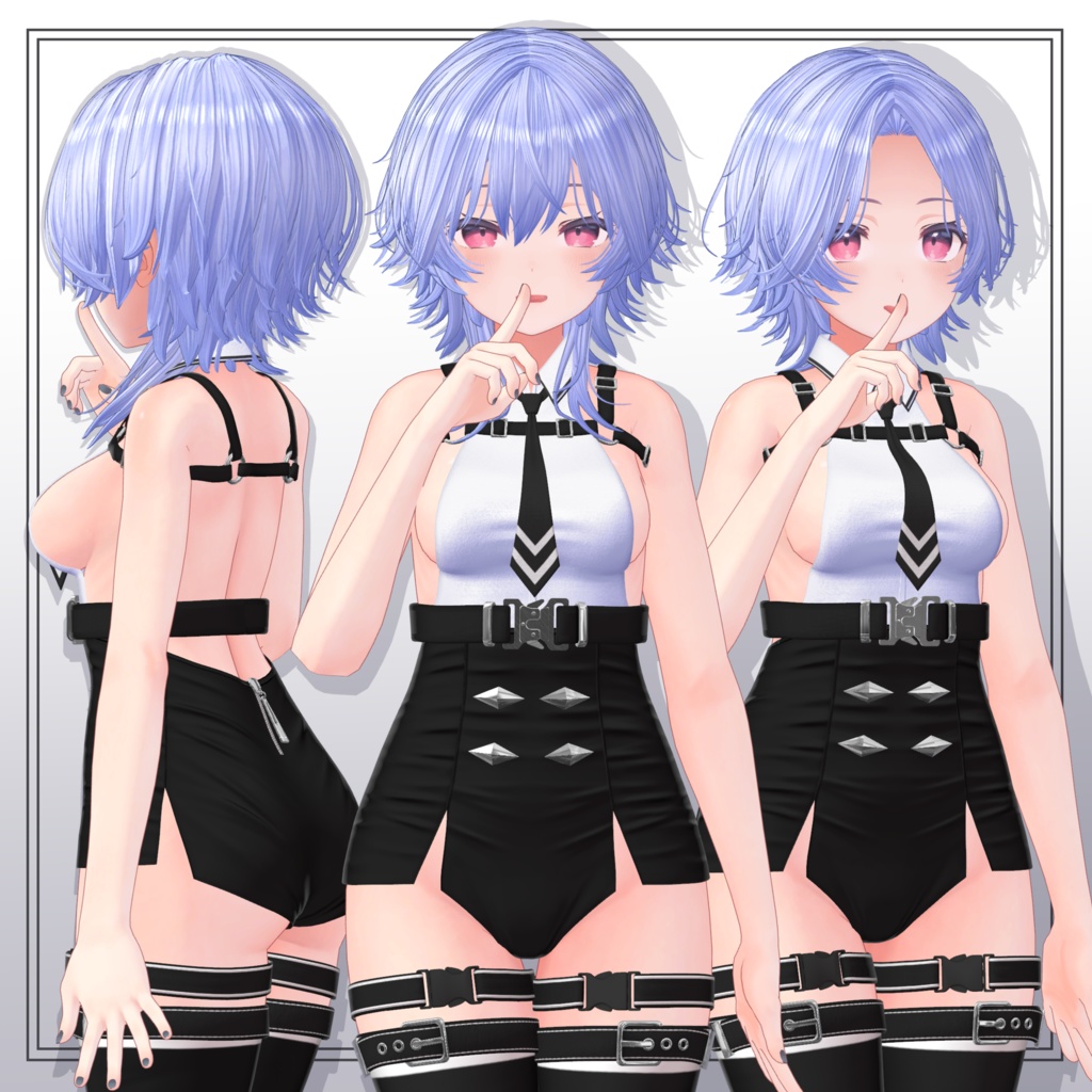 【9Avatar対応】Medium Short Wolf Hair【VRC想定】
