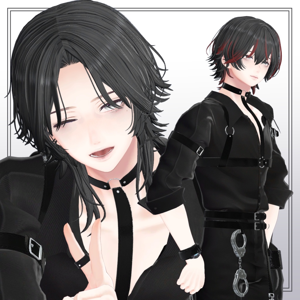 【9Avatar対応】Medium Short Wolf Hair【VRC想定】