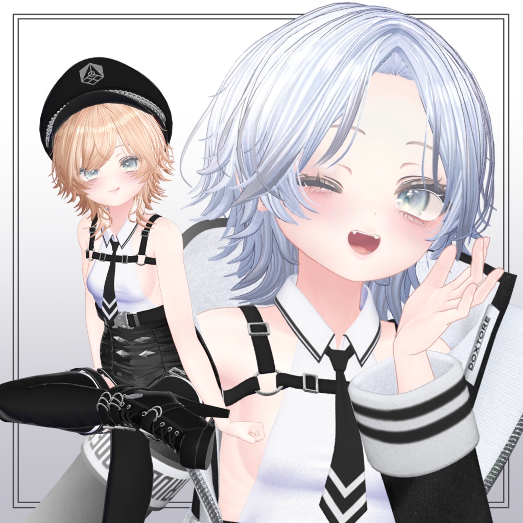 【9Avatar対応】Medium Short Wolf Hair【VRC想定】