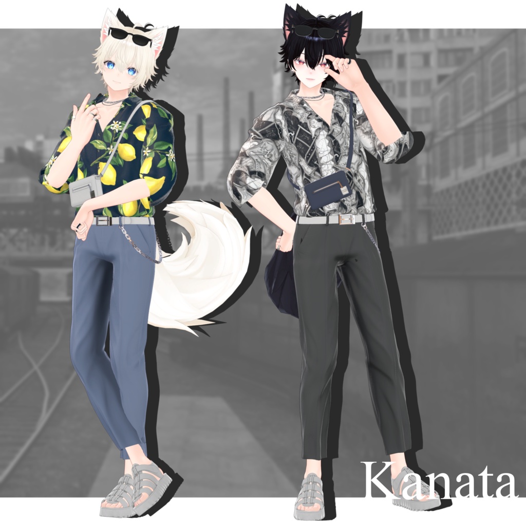 【7Avatar対応】SummerCasualShirts【VRC対応】