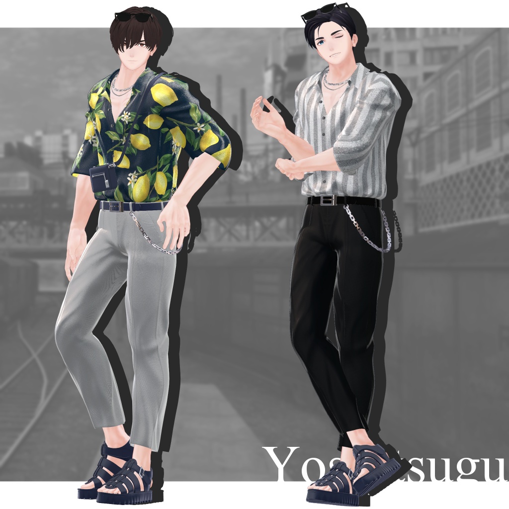 【9Avatar対応】SummerCasualShirts【VRC対応】