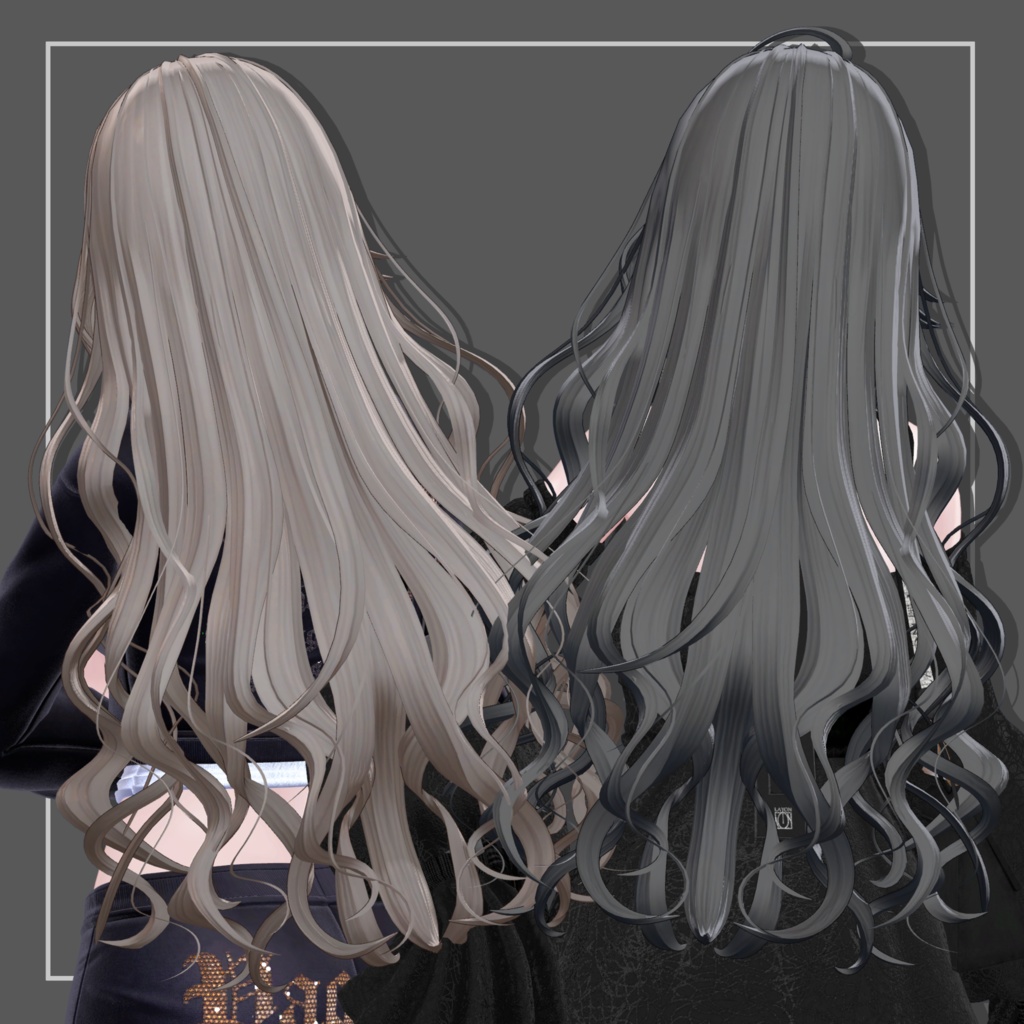 【8Avatar対応】AdultGALHair【VRC想定】