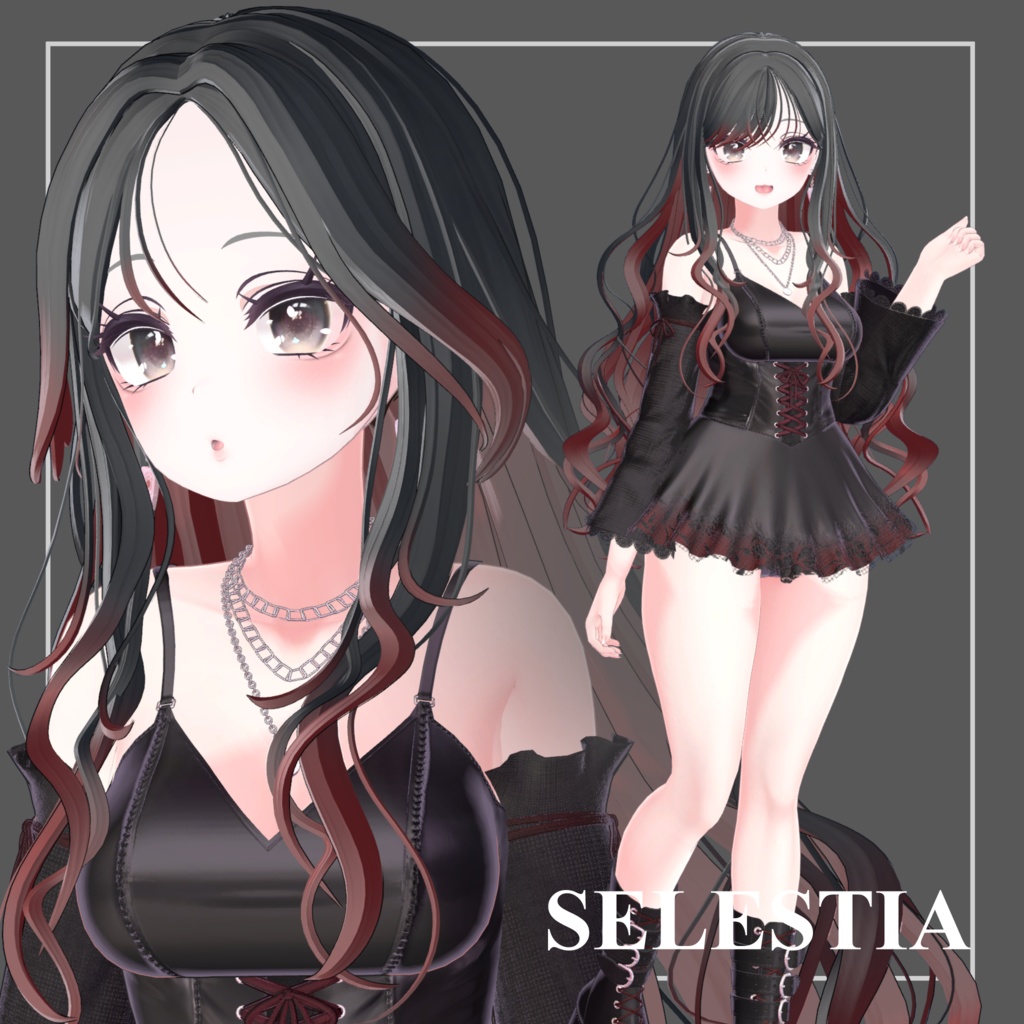 【8Avatar対応】AdultGALHair【VRC想定】