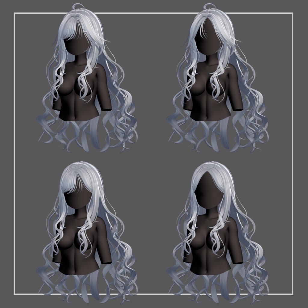 【8Avatar対応】AdultGALHair【VRC想定】