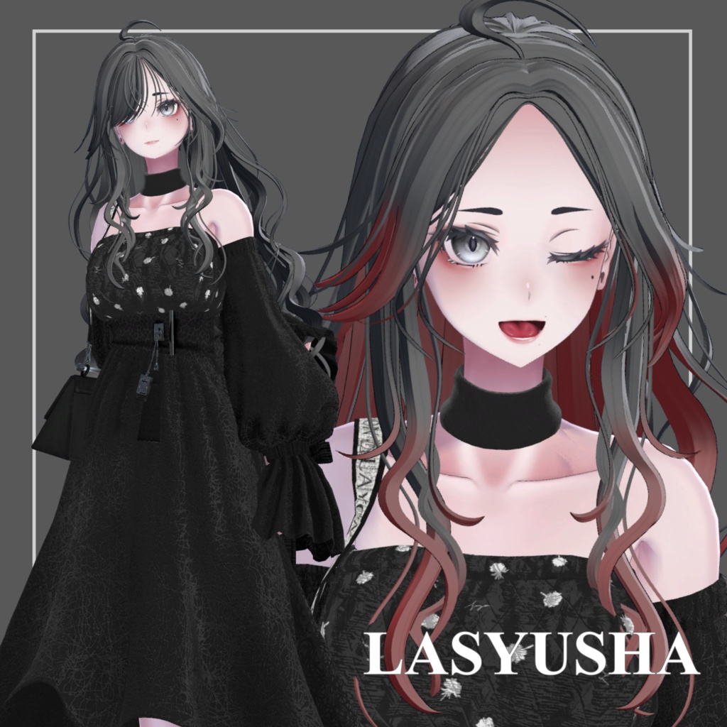 【8Avatar対応】AdultGALHair【VRC想定】