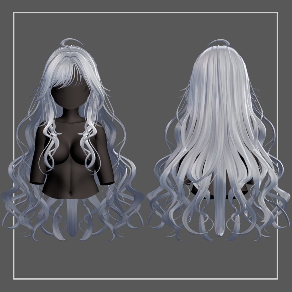 【8Avatar対応】AdultGALHair【VRC想定】