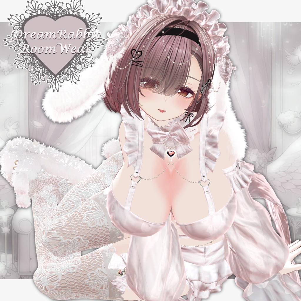 【7Avatar対応】DreamRabbit_RoomWear【VRC想定】