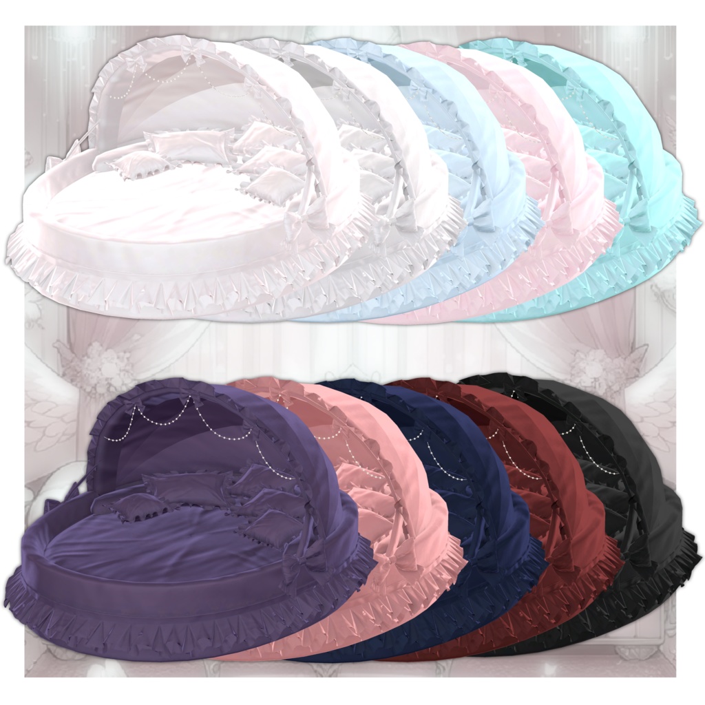 【7Avatar対応】DreamRabbit_RoomWear【VRC想定】