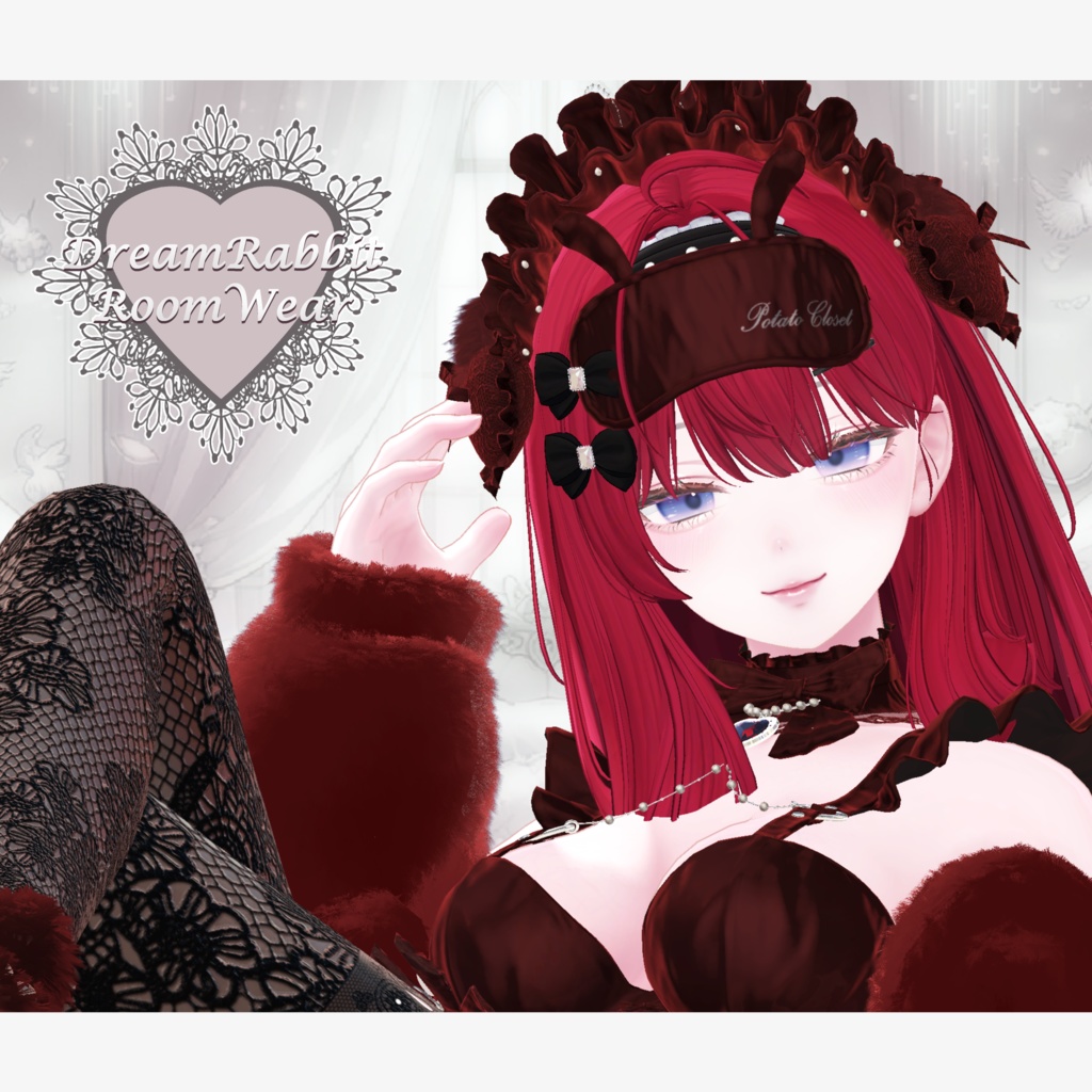 【7Avatar対応】DreamRabbit_RoomWear【VRC想定】