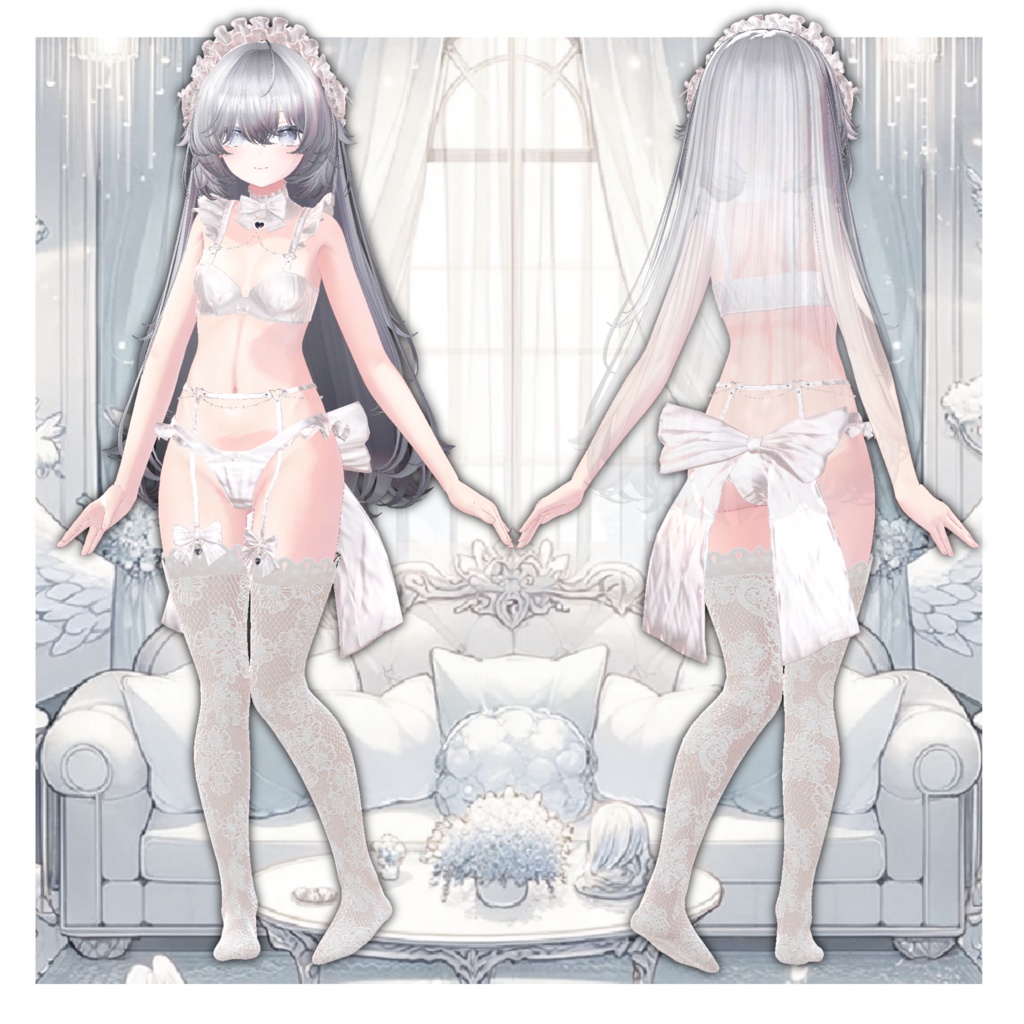 【7Avatar対応】DreamRabbit_RoomWear【VRC想定】