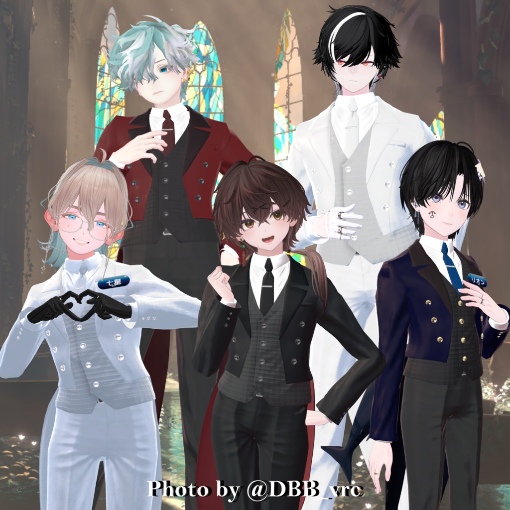 【+Head対応】ジューンブライドテールコート【VRC想定】