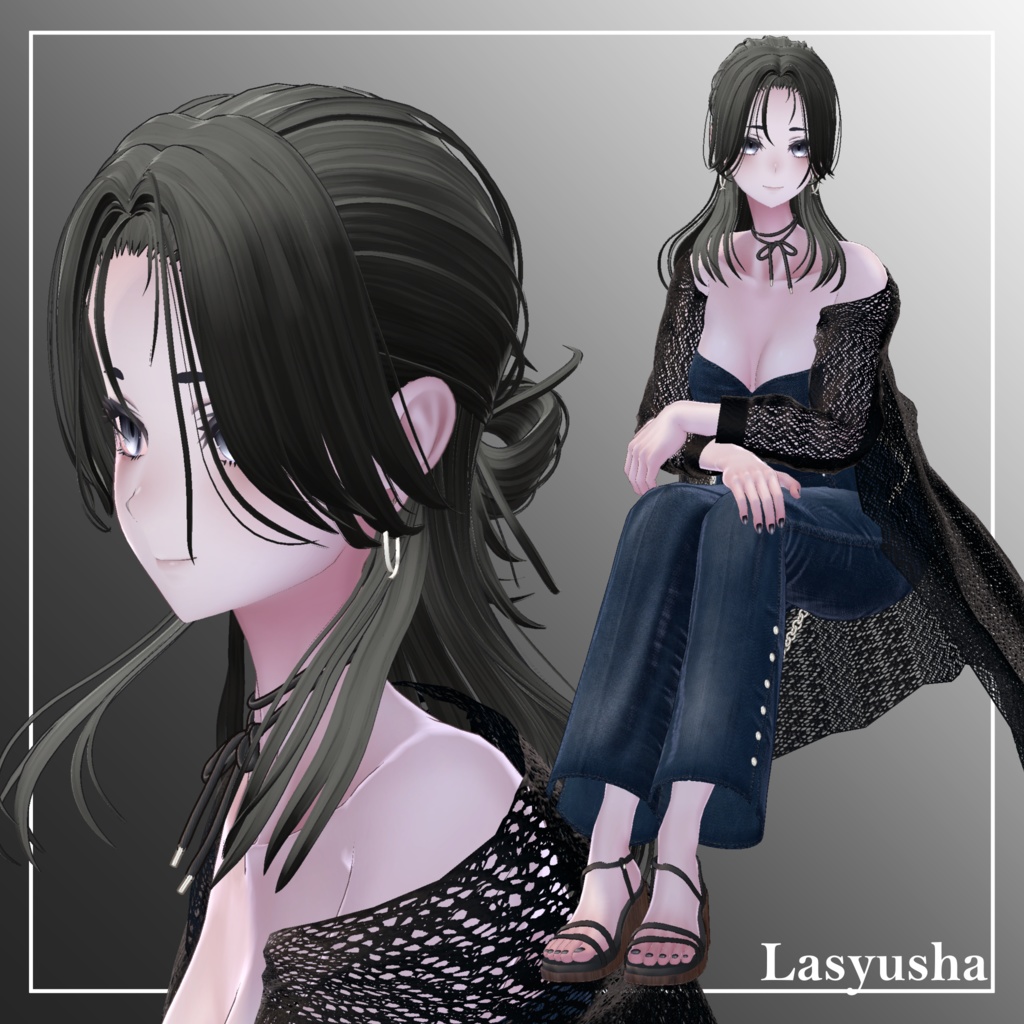 【11Avatar対応】LooseCustomHair【VRC想定】