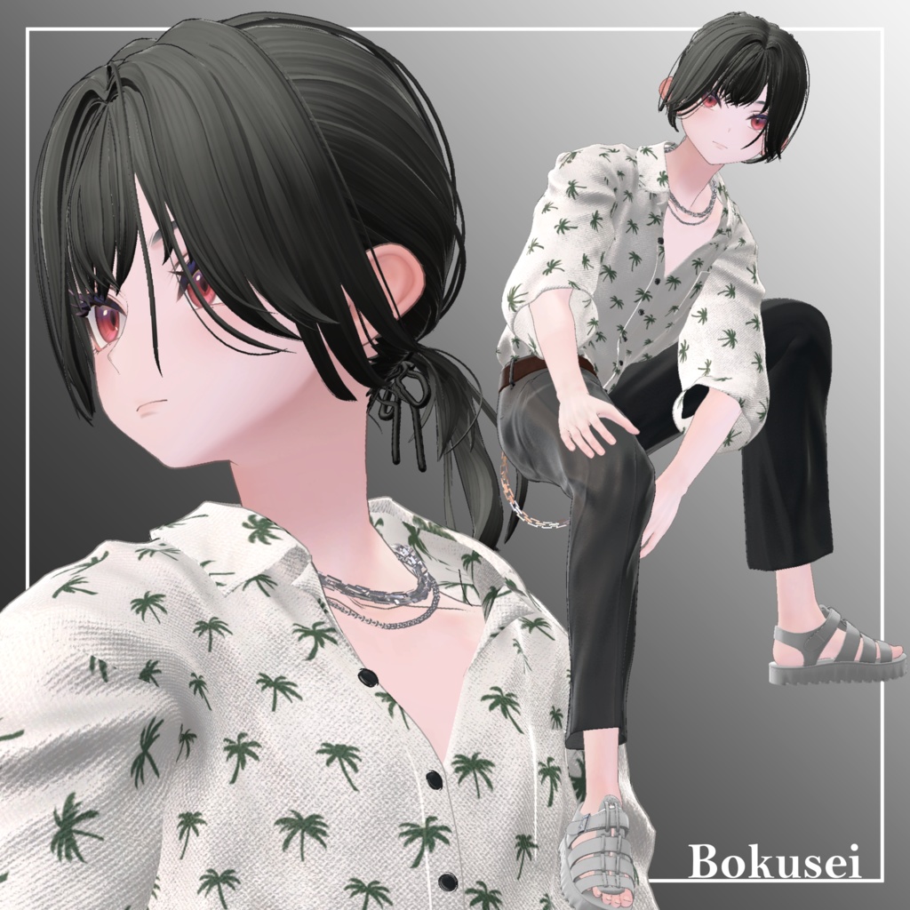 【11Avatar対応】LooseCustomHair【VRC想定】