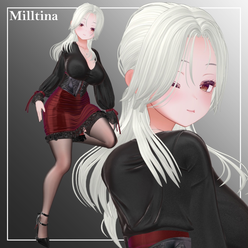 【11Avatar対応】LooseCustomHair【VRC想定】