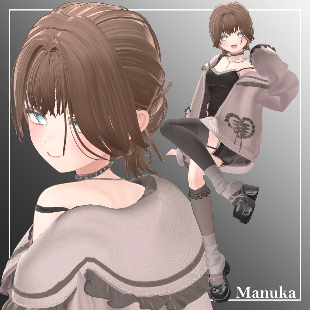 【11Avatar対応】LooseCustomHair【VRC想定】