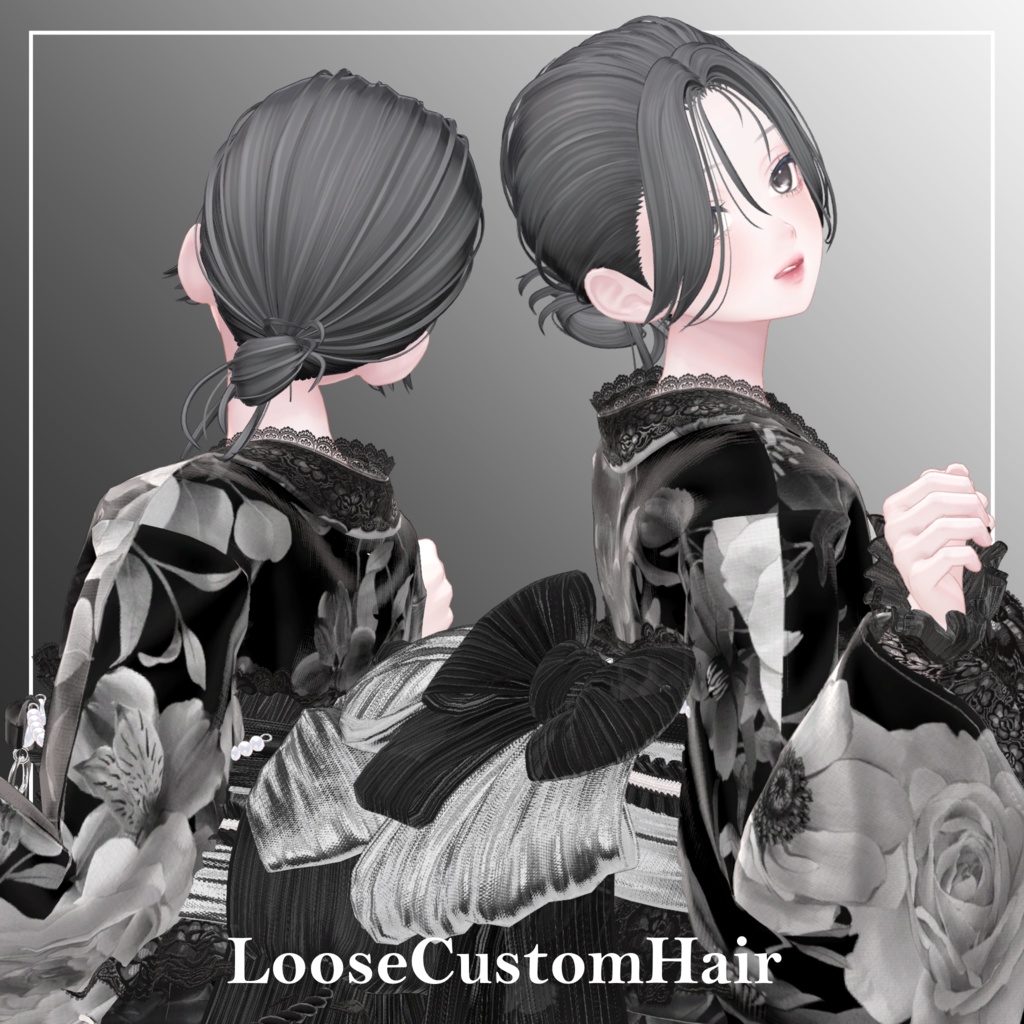 【11Avatar対応】LooseCustomHair【VRC想定】