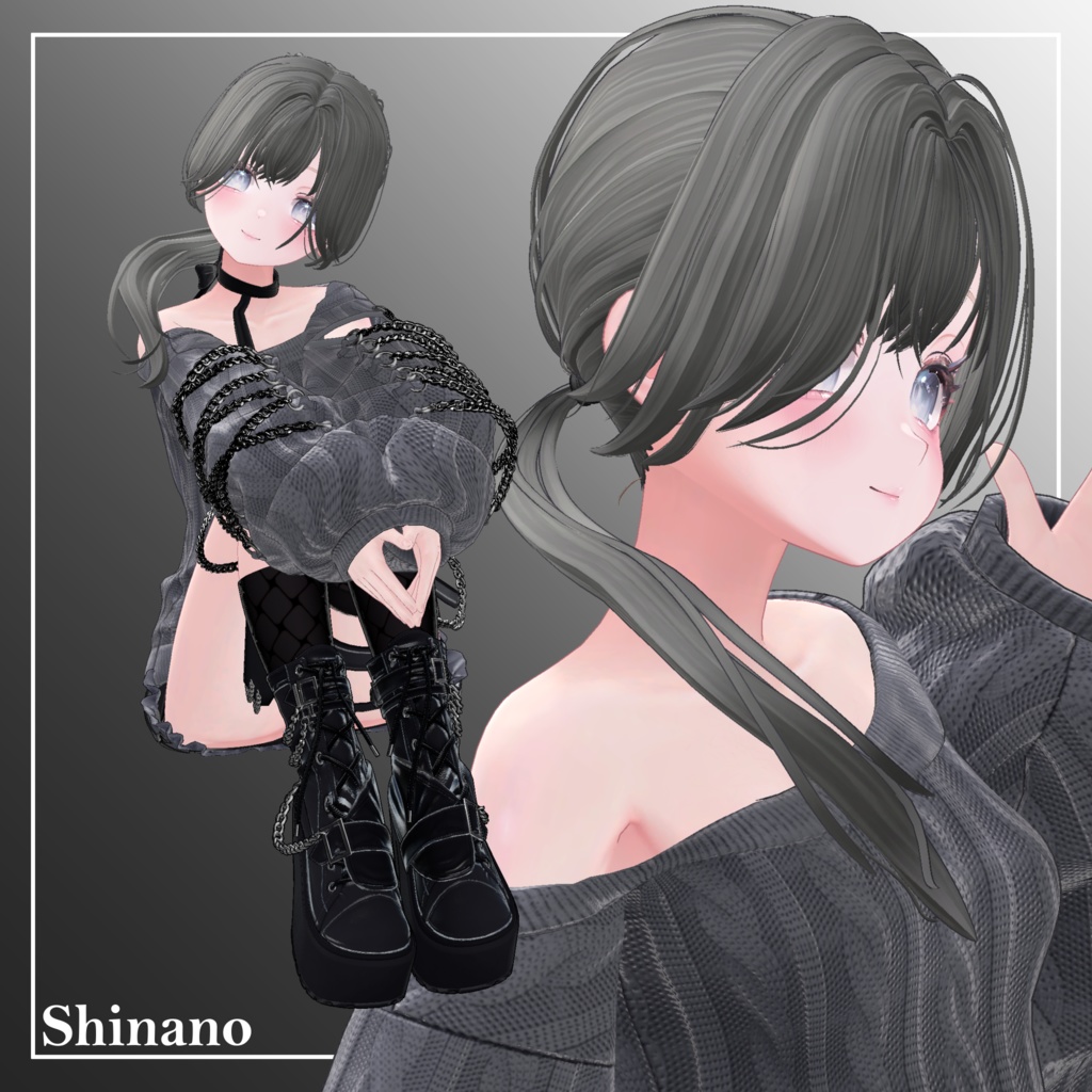 【11Avatar対応】LooseCustomHair【VRC想定】