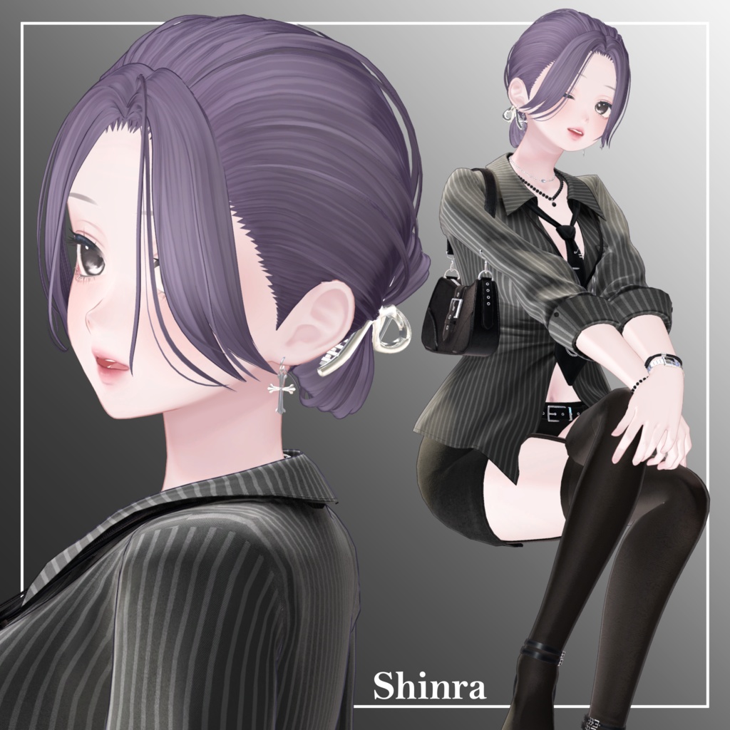 【11Avatar対応】LooseCustomHair【VRC想定】