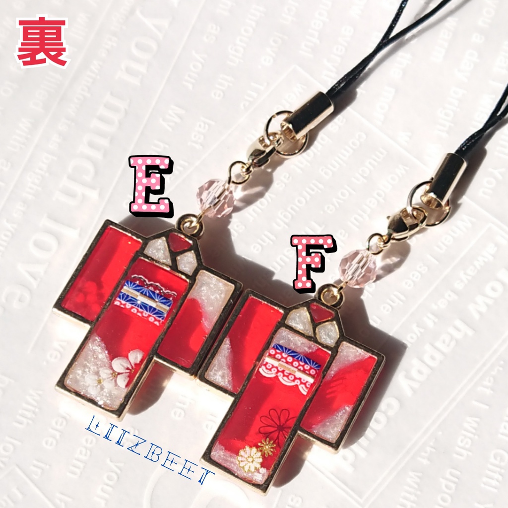 新春*振袖ストラップ*赤