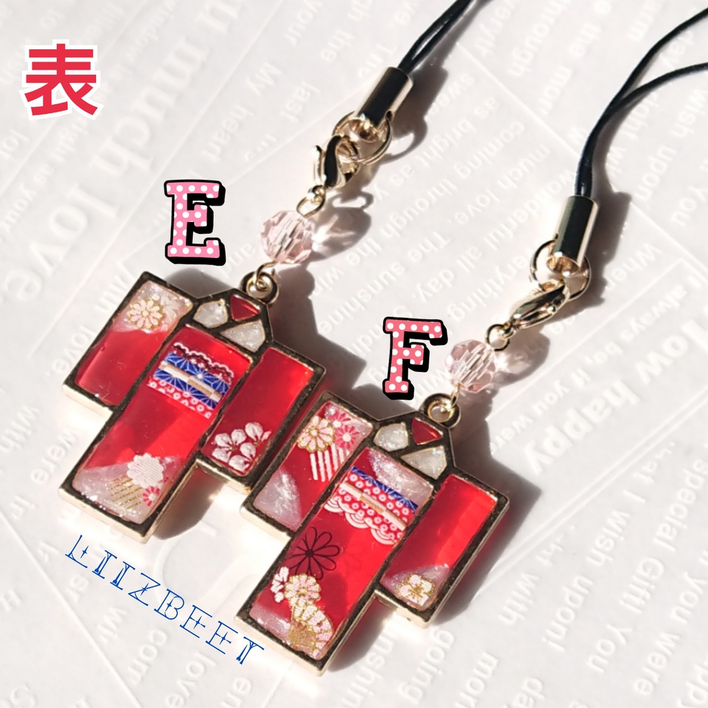 新春*振袖ストラップ*赤