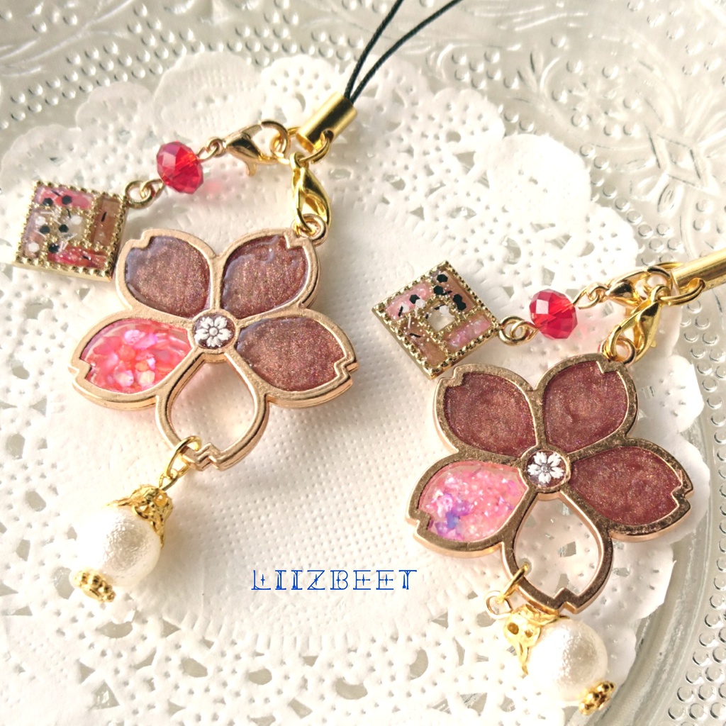 再販:ちょこ和桜ストラップ