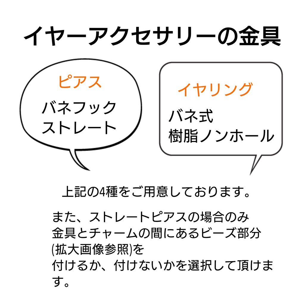 三角の美味しいお花ピアス/イヤリング